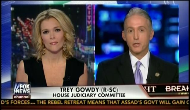 Fox Favorite Rep. Gowdy To Appear Once Again In Fox News Sunday ...