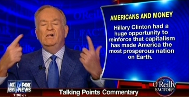 Bill O'Reilly: Hillary Clinton Is 