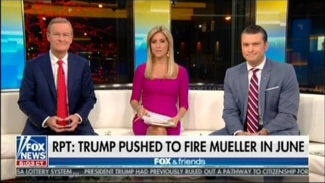Fox & Friends mocks NY Times report that Trump tried to fire Robert ...