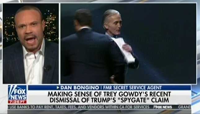 NRA TV's Dan Bongino calls Trey Gowdy's dismissal of Trump's "spygate" lie  "disgraceful" | Media Matters for America