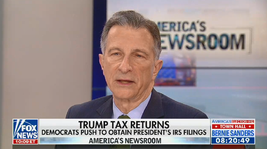 On Fox, the WSJ's Henninger defends Trump not releasing tax returns "I can't imagine a single