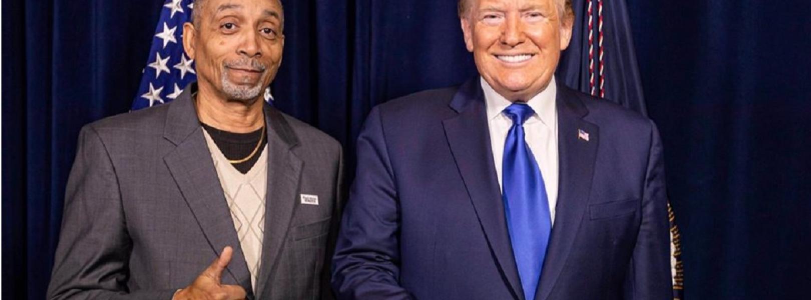 Clarence Mason Weaver with Trump