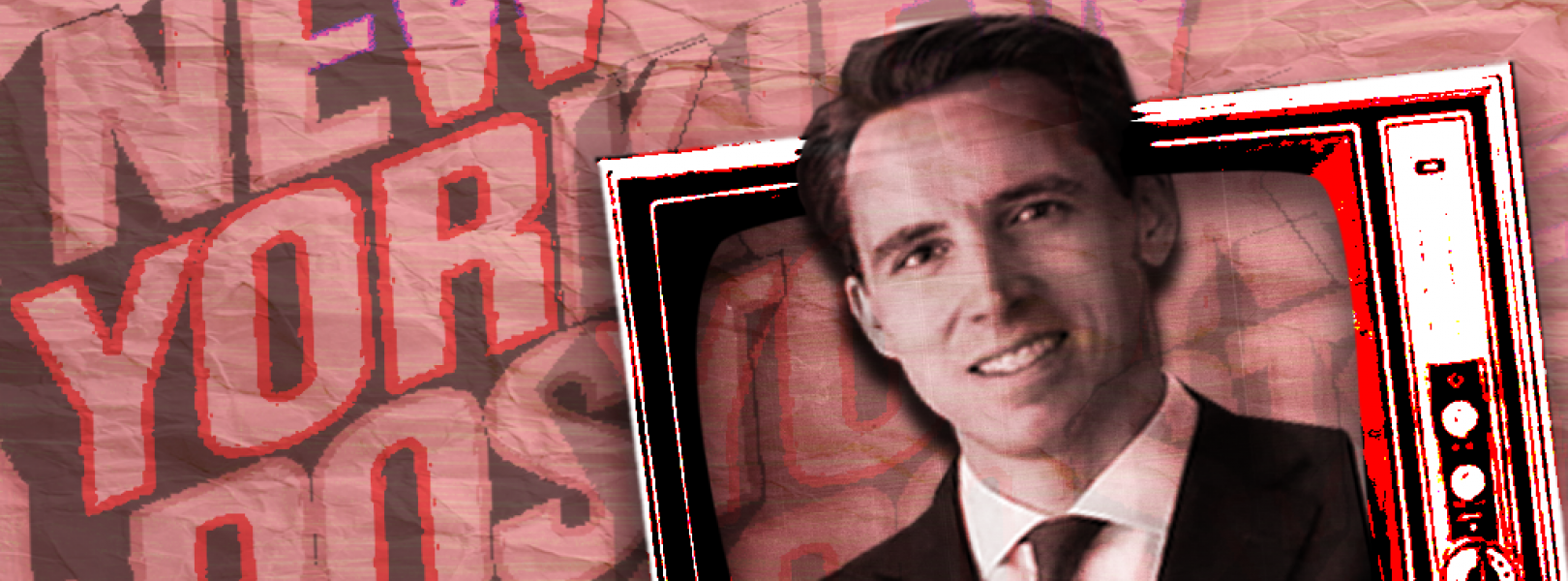 Josh Hawley and a New York Post logo