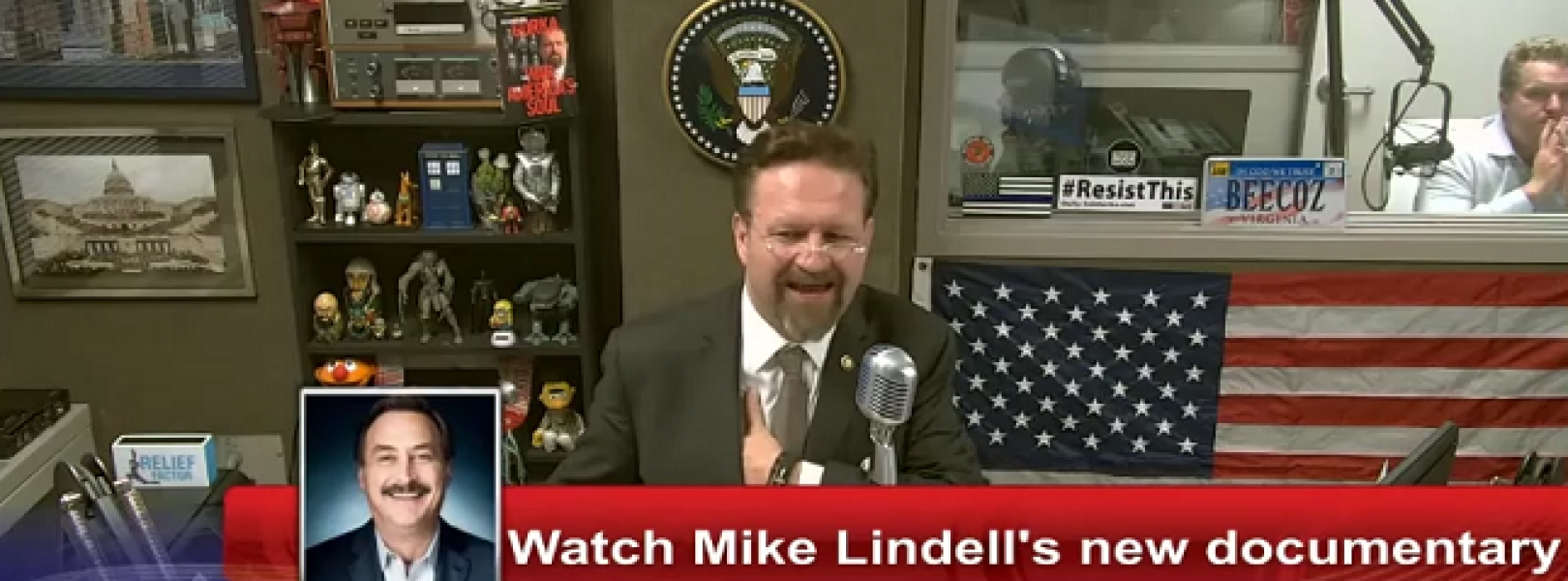 On YouTube, Seb Gorka promotes Mike Lindell's disinformation "documentary" that has been banned by YouTube