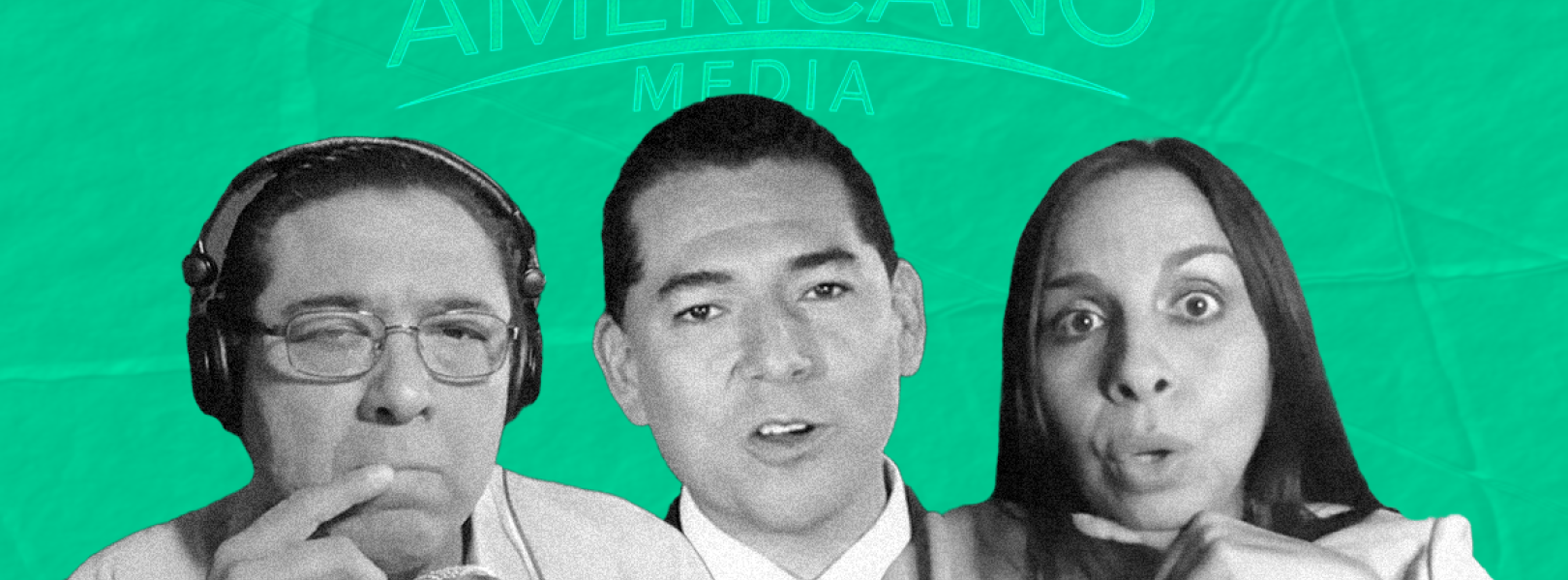 Americano Media hosts Jesús Márquez, Freddy Silva, and Dania Alexandrino