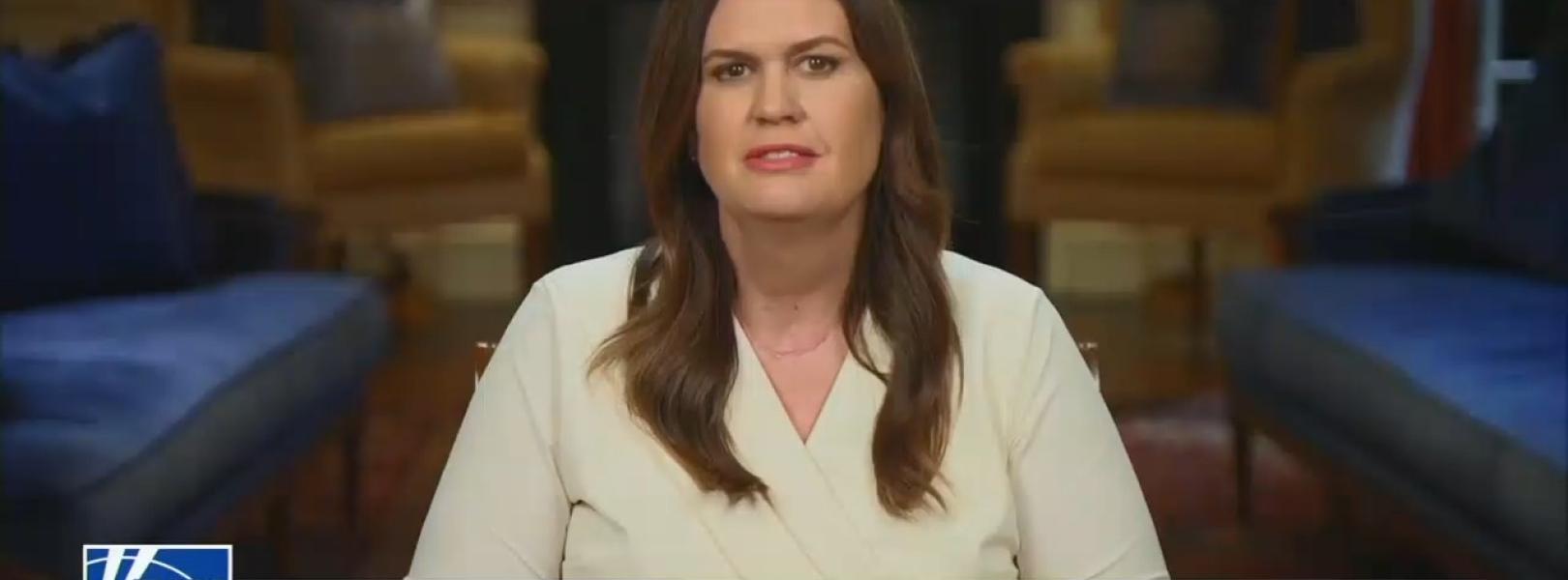 Sarah Huckabee Sanders delivers the rebuttal to the State of the Union