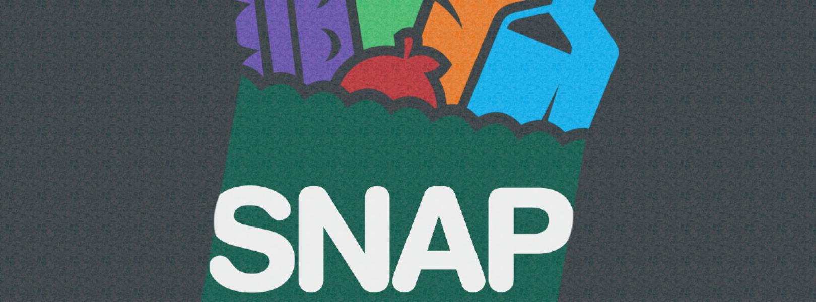 SNAP logo on a dark background