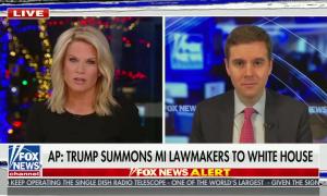 chyron reads, "AP: TRUMP SUMMONS MI LAWMAKERS TO WHITE HOUSE"
