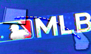 Major League Baseball's logo, images of Georgia and Colorado