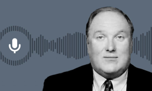 John Solomon with an audio wavelength