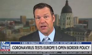 Former Kansas Secretary of State and Trump adviser Kris Kobach speaks to Fox & Friends Saturday