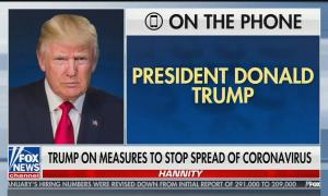 Trump Hannity coronavirus