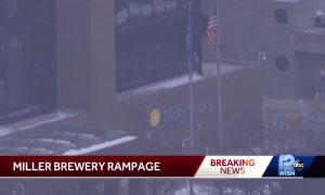 Local media cover workplace mass shooting in Milwaukee