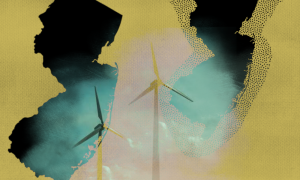 wind turbine over New Jersey 