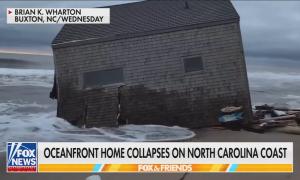 chyron: Oceanfront home collapses on North Carolina coast 