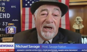 Newsmax host Michael Savage proposes "internment camps" for "homeless bums"