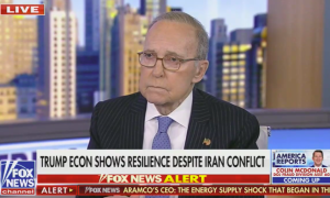 Asked how long American consumers can weather higher energy prices and inflation, Fox's Larry Kudlow says "How about a year"