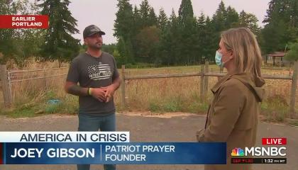 Joey Gibson MSNBC 8/31/20