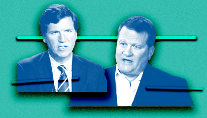 Tucker Carlson and Tony Bobulinski