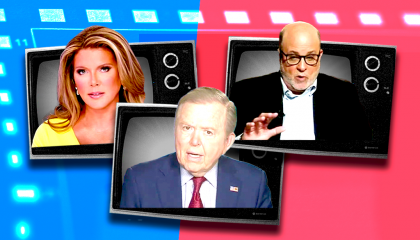 Trish Regan, Lou Dobbs, and Mark Levin