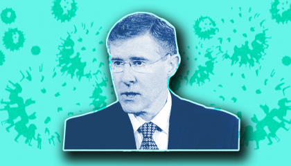 An image of Scott O'Grady and coronavirus 