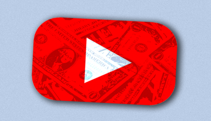 YouTube logo money