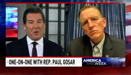 Sinclair's Eric Bolling interviewing Rep. Paul Gosar (R-AZ)