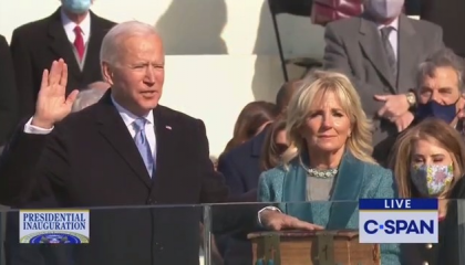 President Biden sworn in
