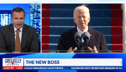 Newsmax undermines the Biden administration on day one