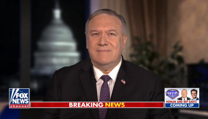 Mike Pompeo appearing on Hannity