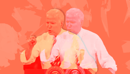 Joe Biden giving a speech