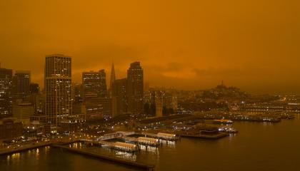wildfire / climate change / orange sky / san francisco / 9/9/20