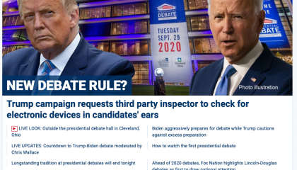 Fox homepage listening device 9/29/20