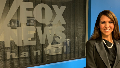 An image of Lauren Boebert next to the Fox News logo