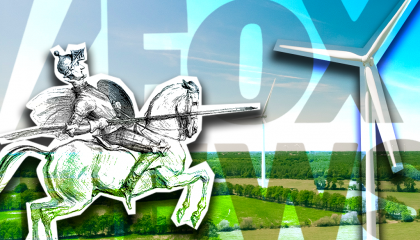 Fox wind turbines don quixote