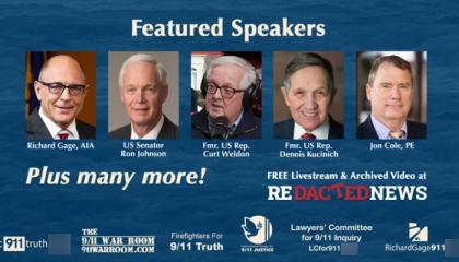 conference's promotional material showing Sen. Ron Johnson (R-WI) as a featured speaker