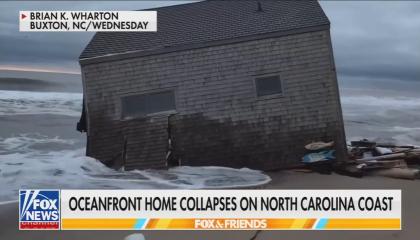 chyron: Oceanfront home collapses on North Carolina coast 
