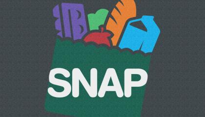 SNAP logo on a dark background
