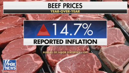 Fox News covering increasing beef prices