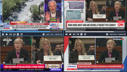 Cable coverage of Feb 11 2026 House Judiciary Committee hearing with AG Pam Bondi