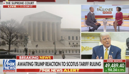 Fox News discussing "clawback" of tariffs already paid