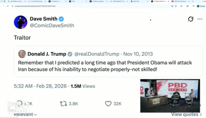 Dave Smith calls Trump a traitor 
