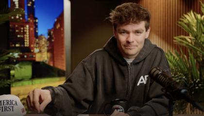 fuentes during episode of America First