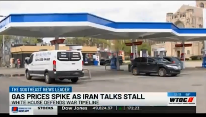Gas prices coverage, from the May 1, 2026, edition of WTOC's The News at Noon