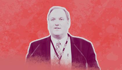 John Solomon against a red background