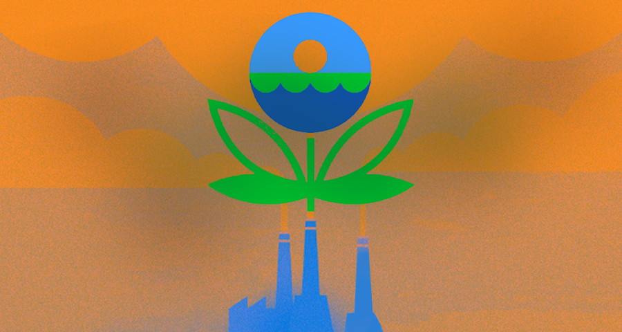 power plant with EPA logo 