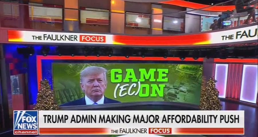 An image displaying: "Game (Ec)On" with Trump's face