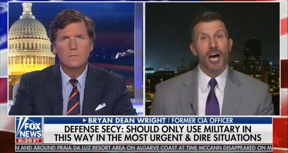 Fox guest shrieks that "Bernie Bros and Ms. Ocasio-Cortez" are waging "an insurrection," says Mark Esper should destroy them or resign