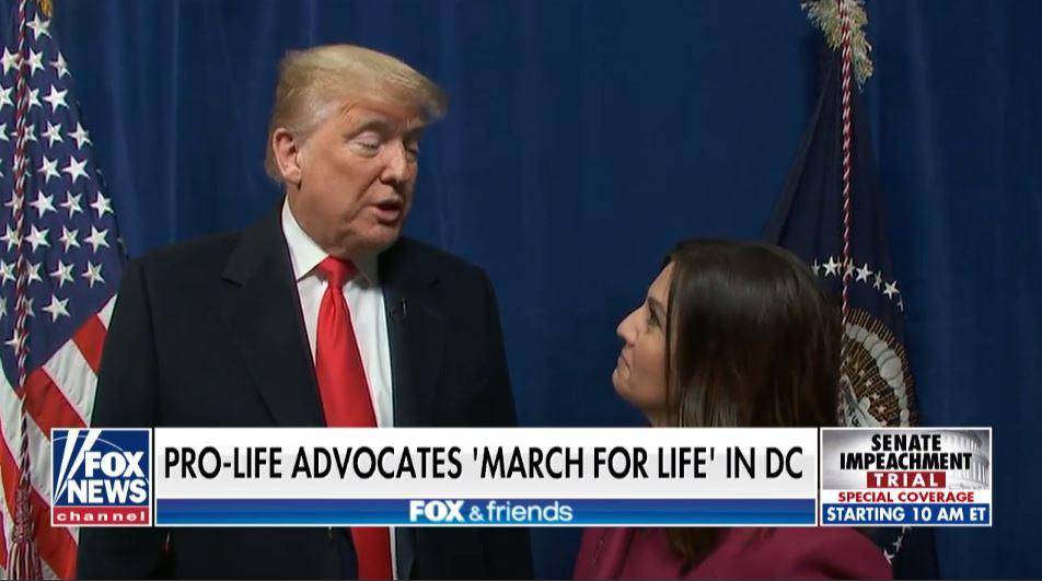 Trump speaking with Campos-Duffy