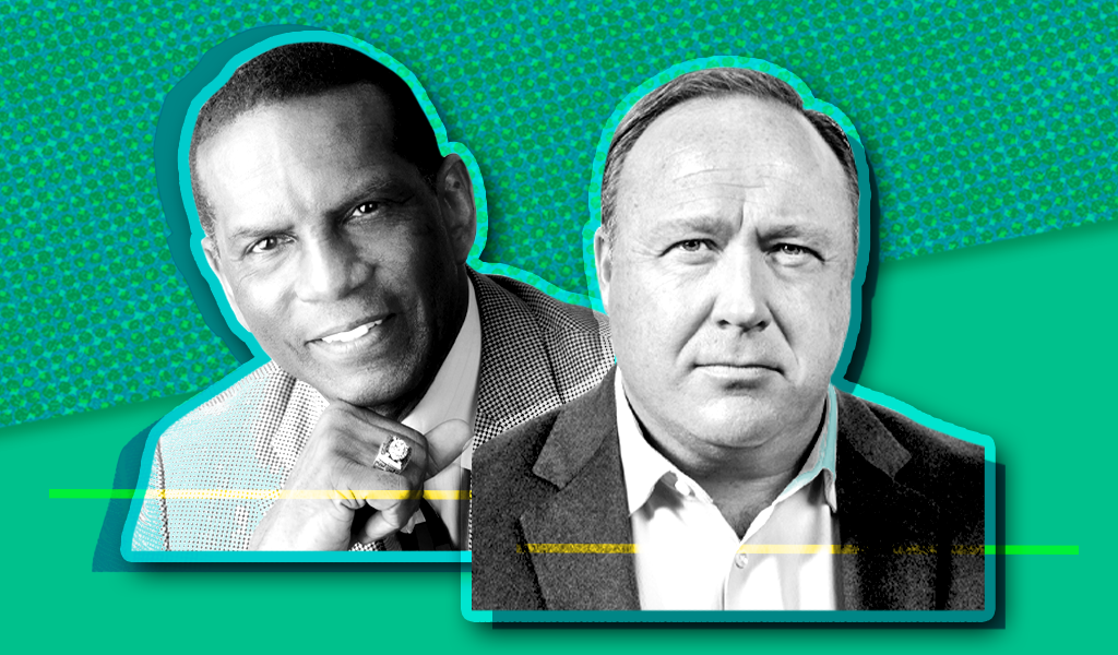 An image of Burgess Owens and Alex Jones